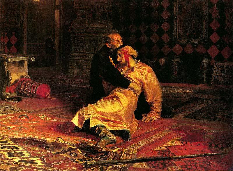 Ilya Repin Ivan the Terrible and his son Ivan on Friday, November 16 Germany oil painting art